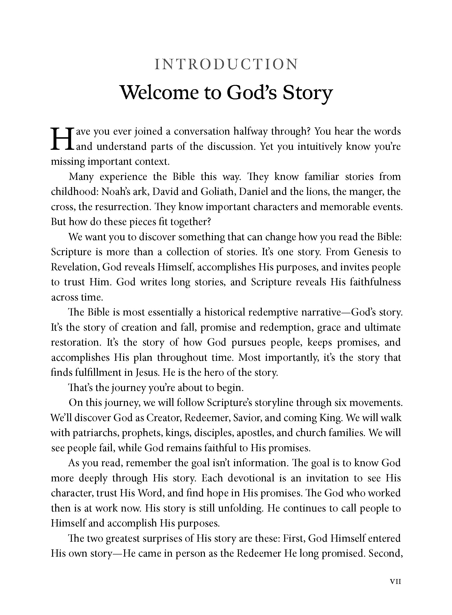 God’s Story, Our Hope: A One-Year Devotional Journey Through God’s Historical, Redemptive Narrative
