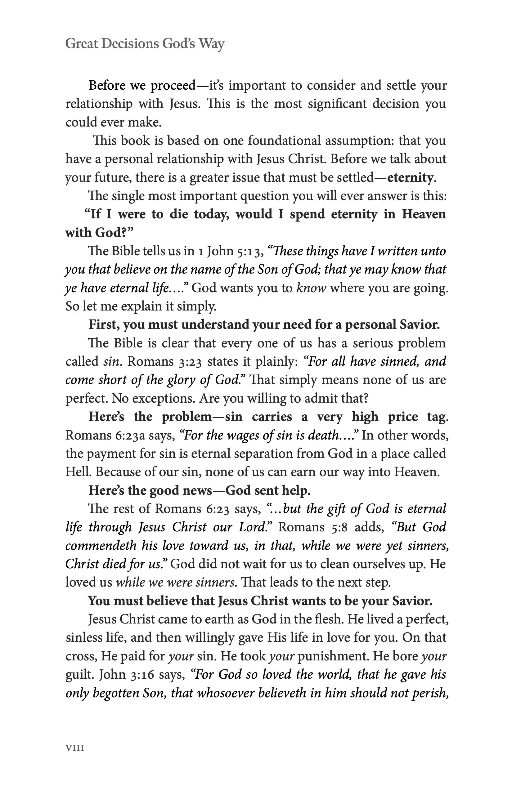 Great Decisions God&