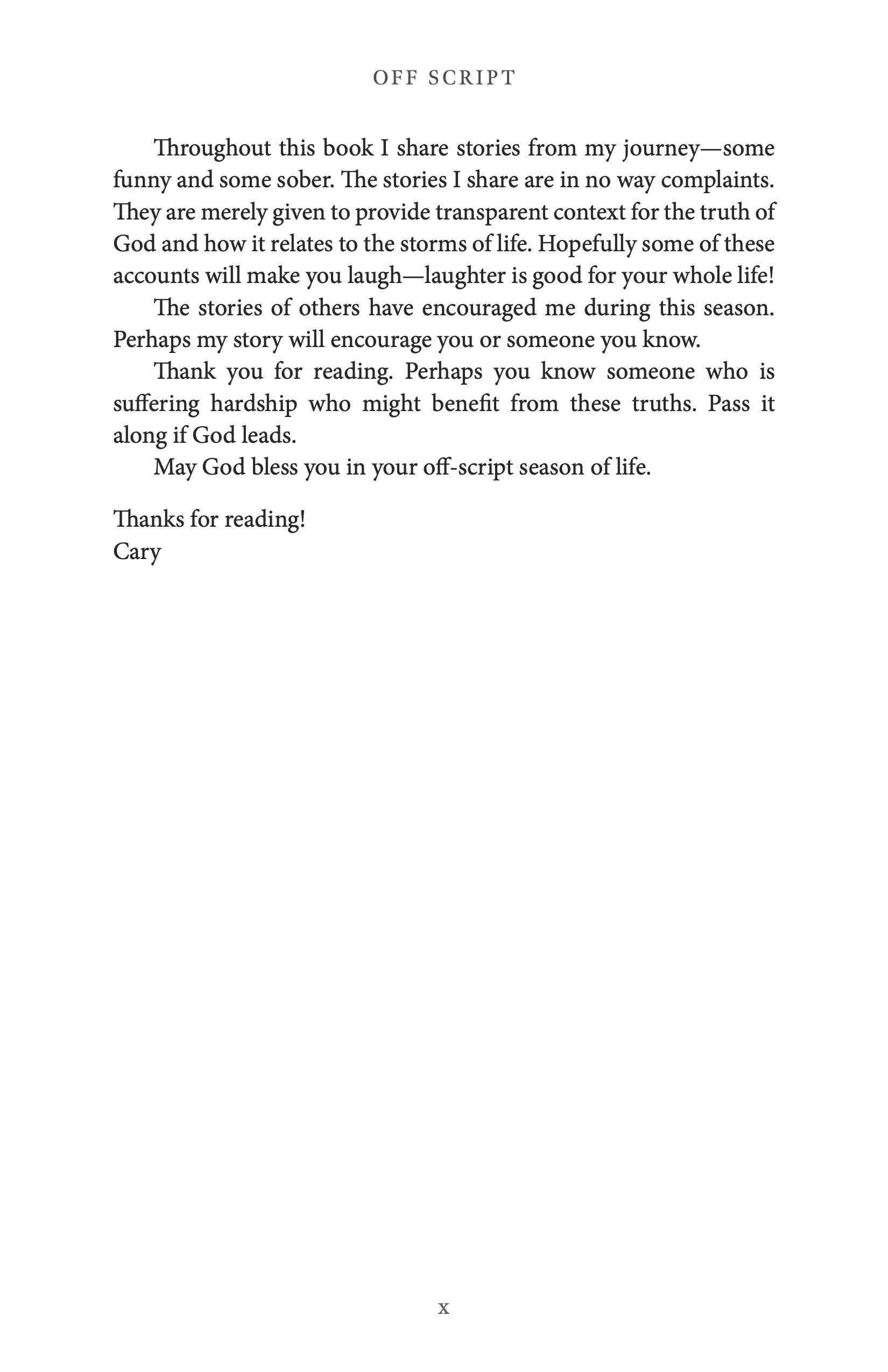 Off Script, Second Edition: Finding hope when life is hard.