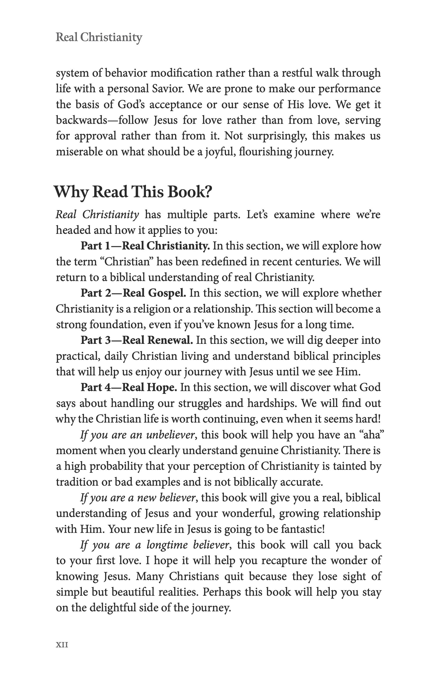 Real Christianity, Second Edition: Embrace the Grace, Endure the Struggle, Enjoy the Relationship.