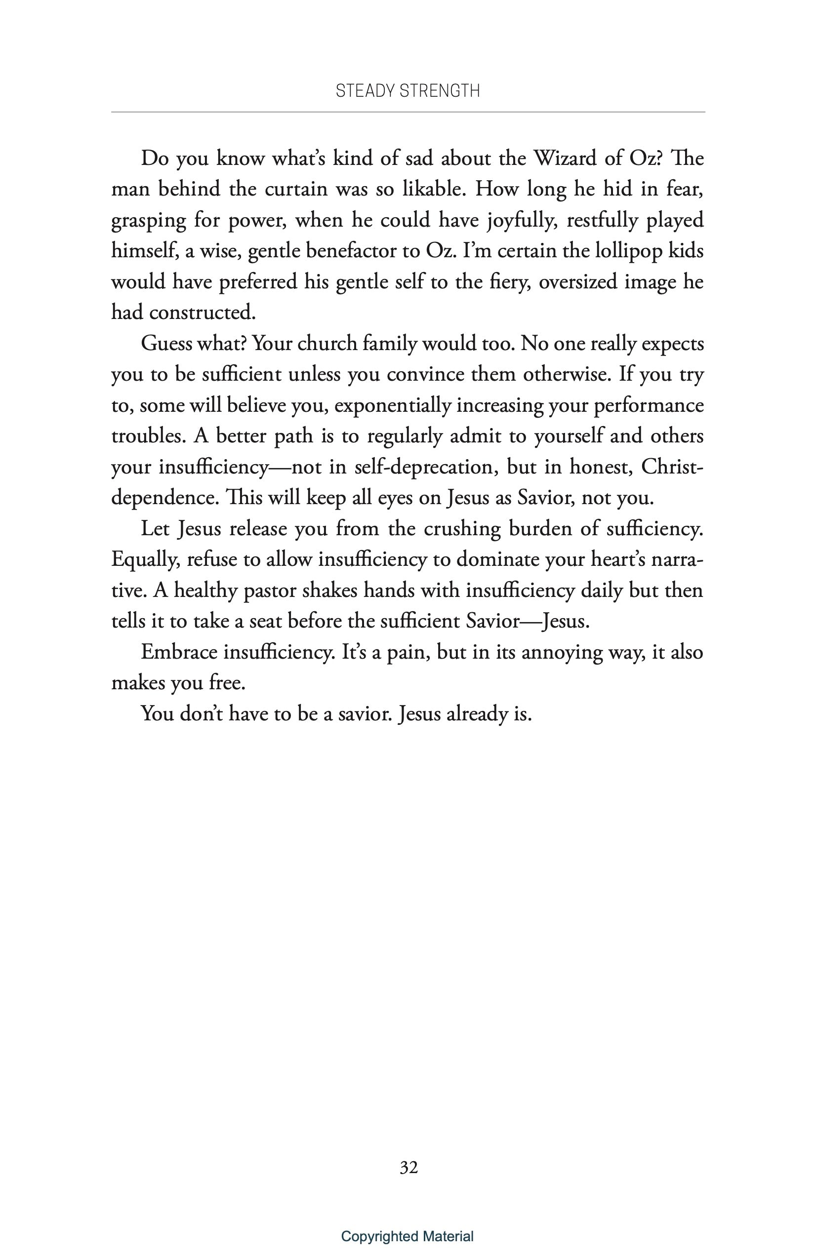 Steady Strength: Reversing Ministry&