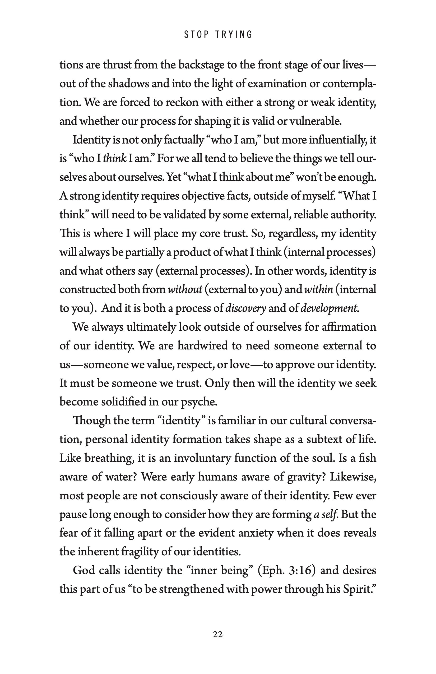 Stop Trying: How to Receive—Not Achieve—Your Real Identity