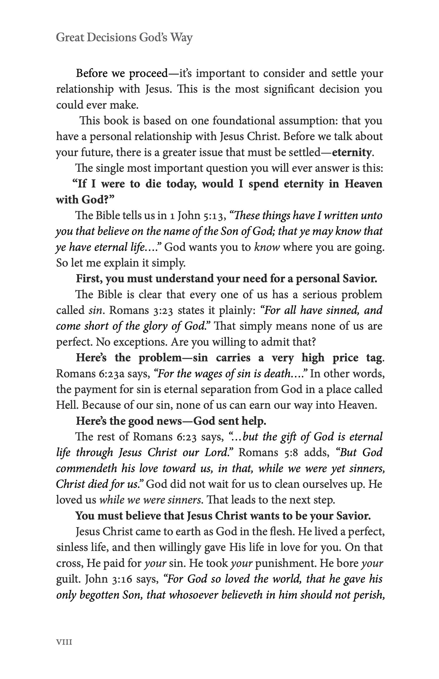 Great Decisions God&