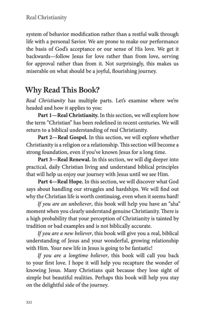 Real Christianity, Second Edition: Embrace the Grace, Endure the Struggle, Enjoy the Relationship.