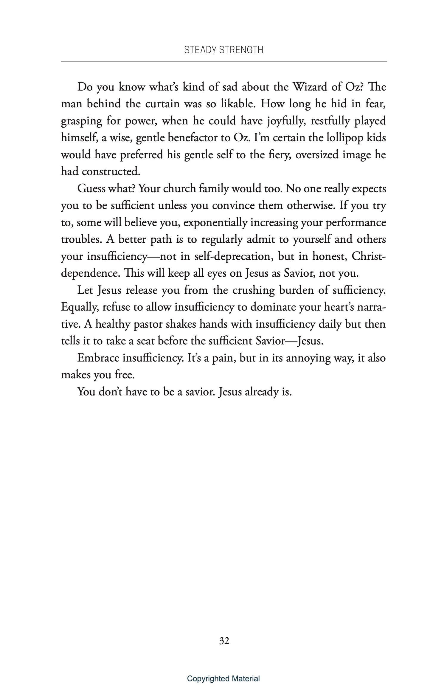 Steady Strength: Reversing Ministry&