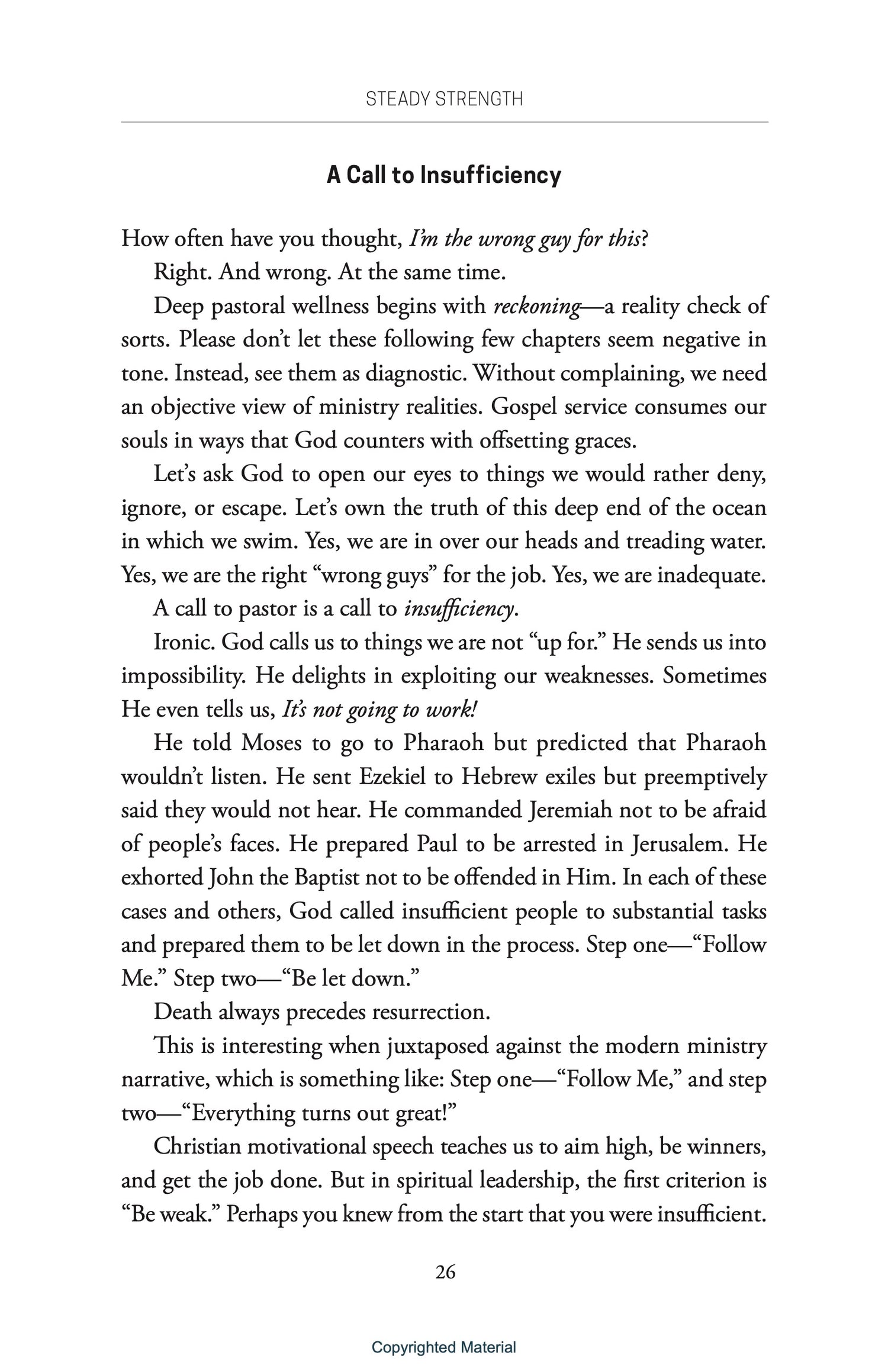 Steady Strength: Reversing Ministry&