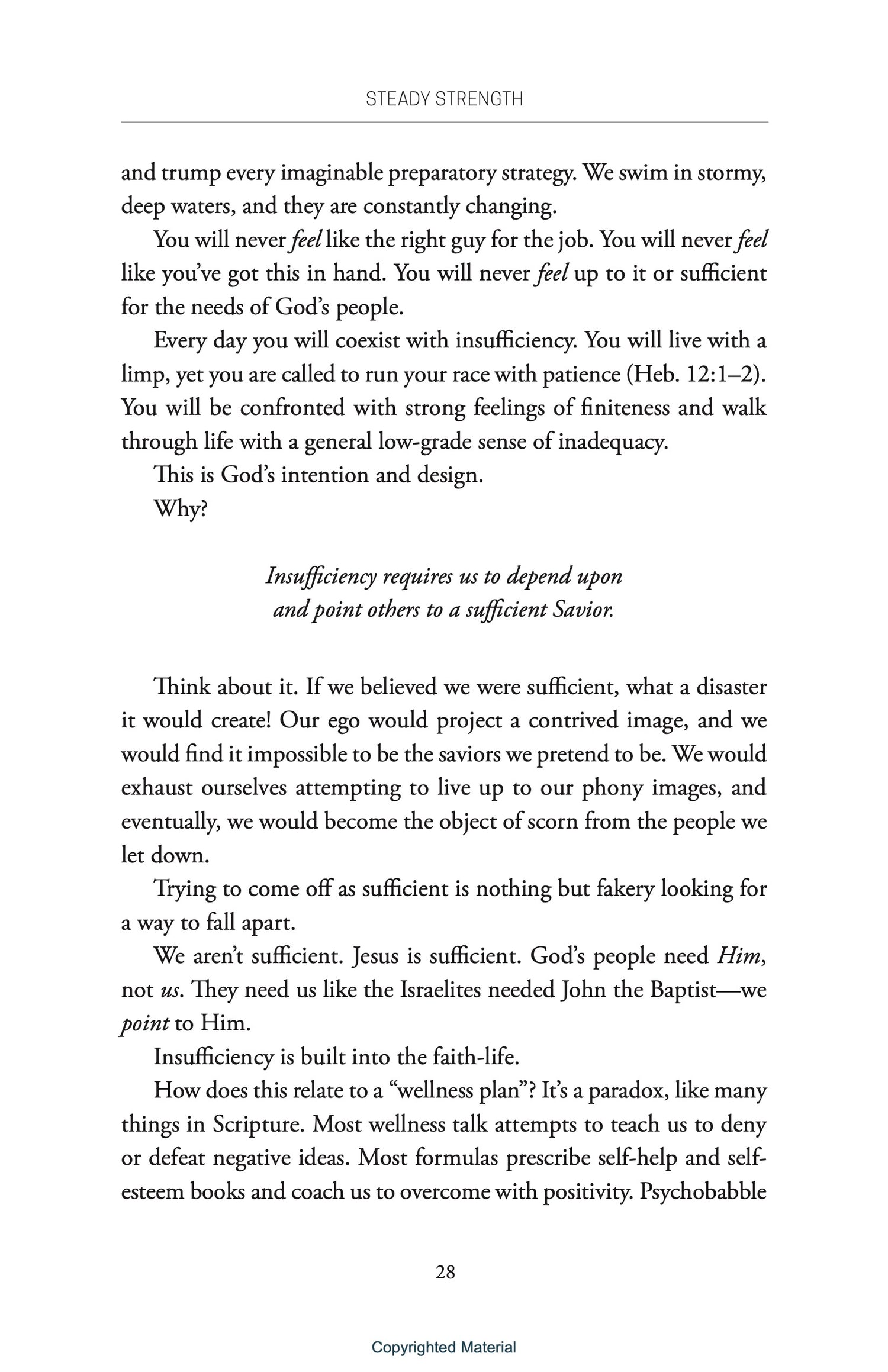 Steady Strength: Reversing Ministry&