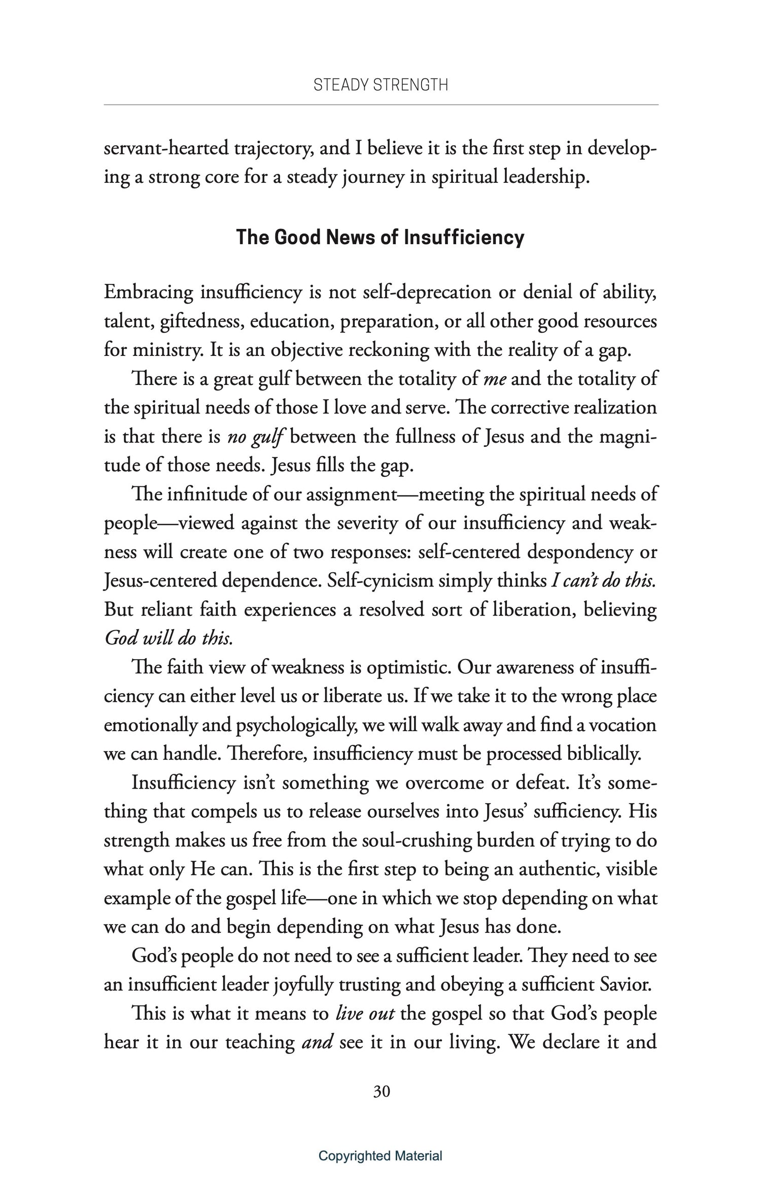 Steady Strength: Reversing Ministry&