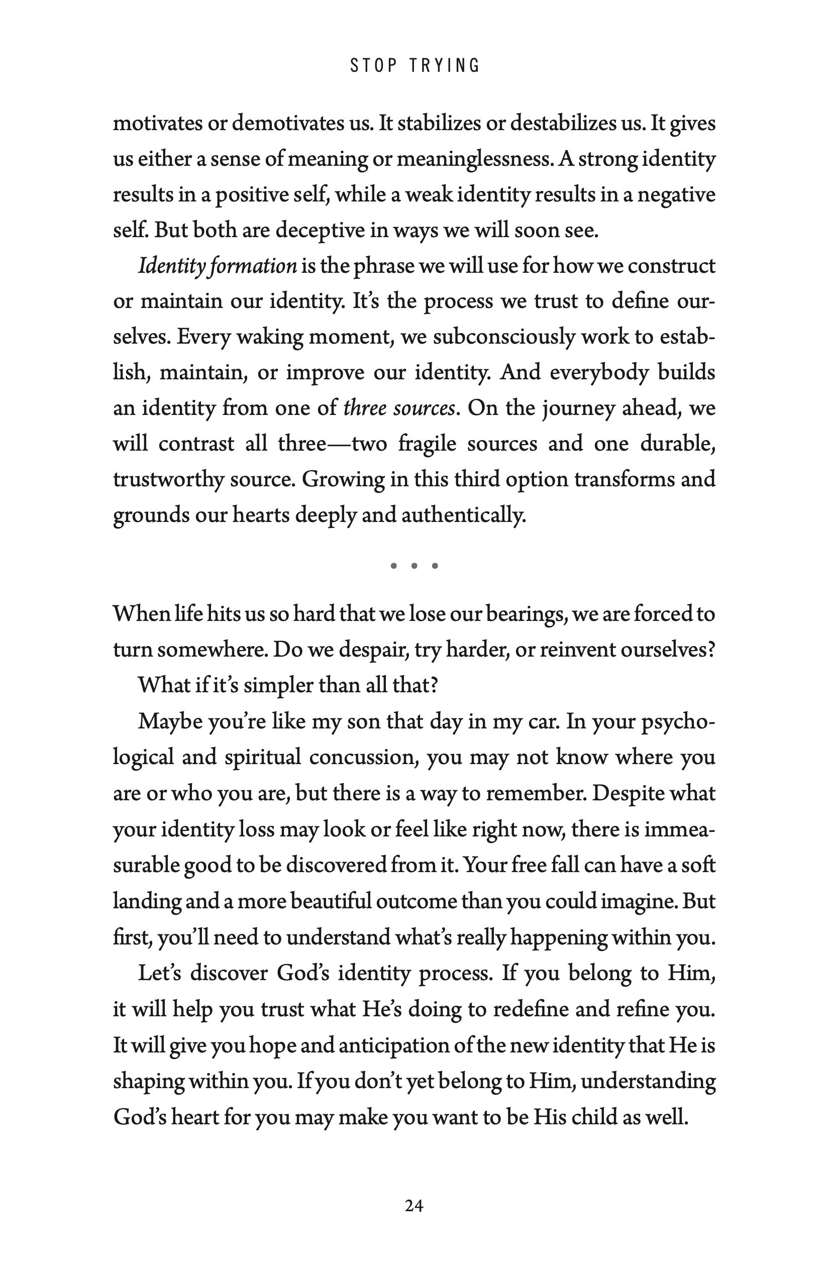 Stop Trying: How to Receive—Not Achieve—Your Real Identity